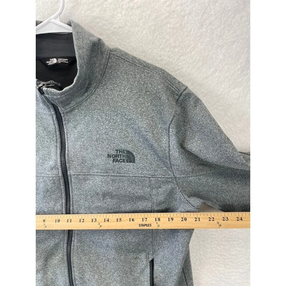 The North Face WindWall Full Zip Jacket Mens Size Large Gray Heathered Outdoor